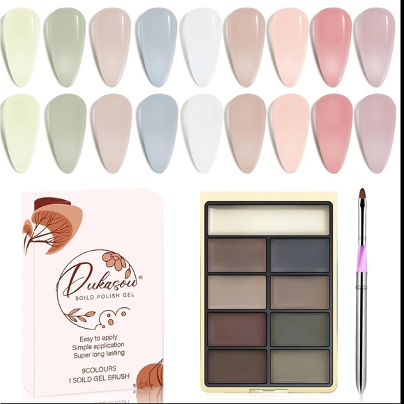 Dukasou Other - Solid Cream Gel Polish (9 colors included)